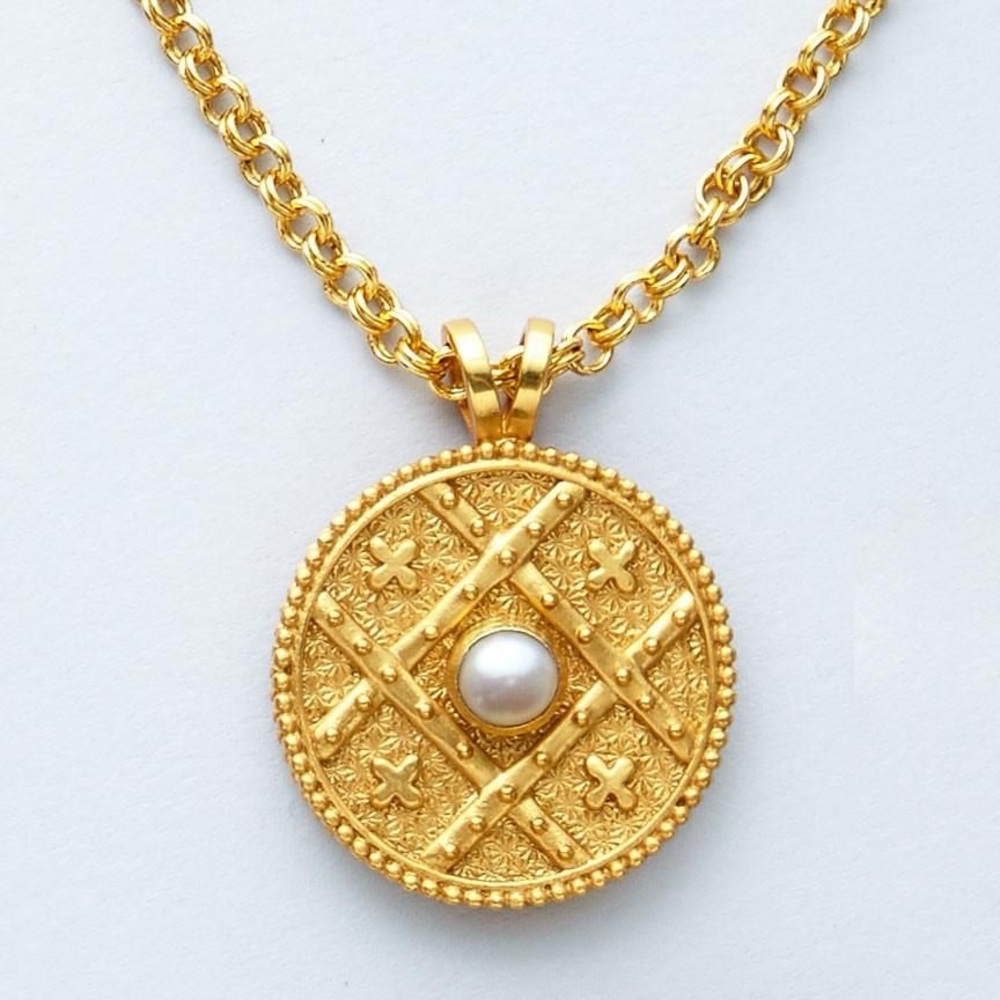 Julie Vos 18k plated pendant necklace